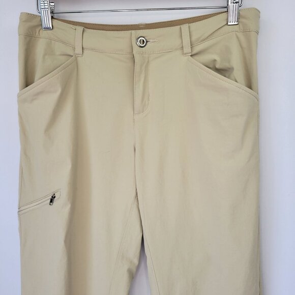 Patagonia Transit Traveller Pants Khaki Size 8 - Picture 2 of 13